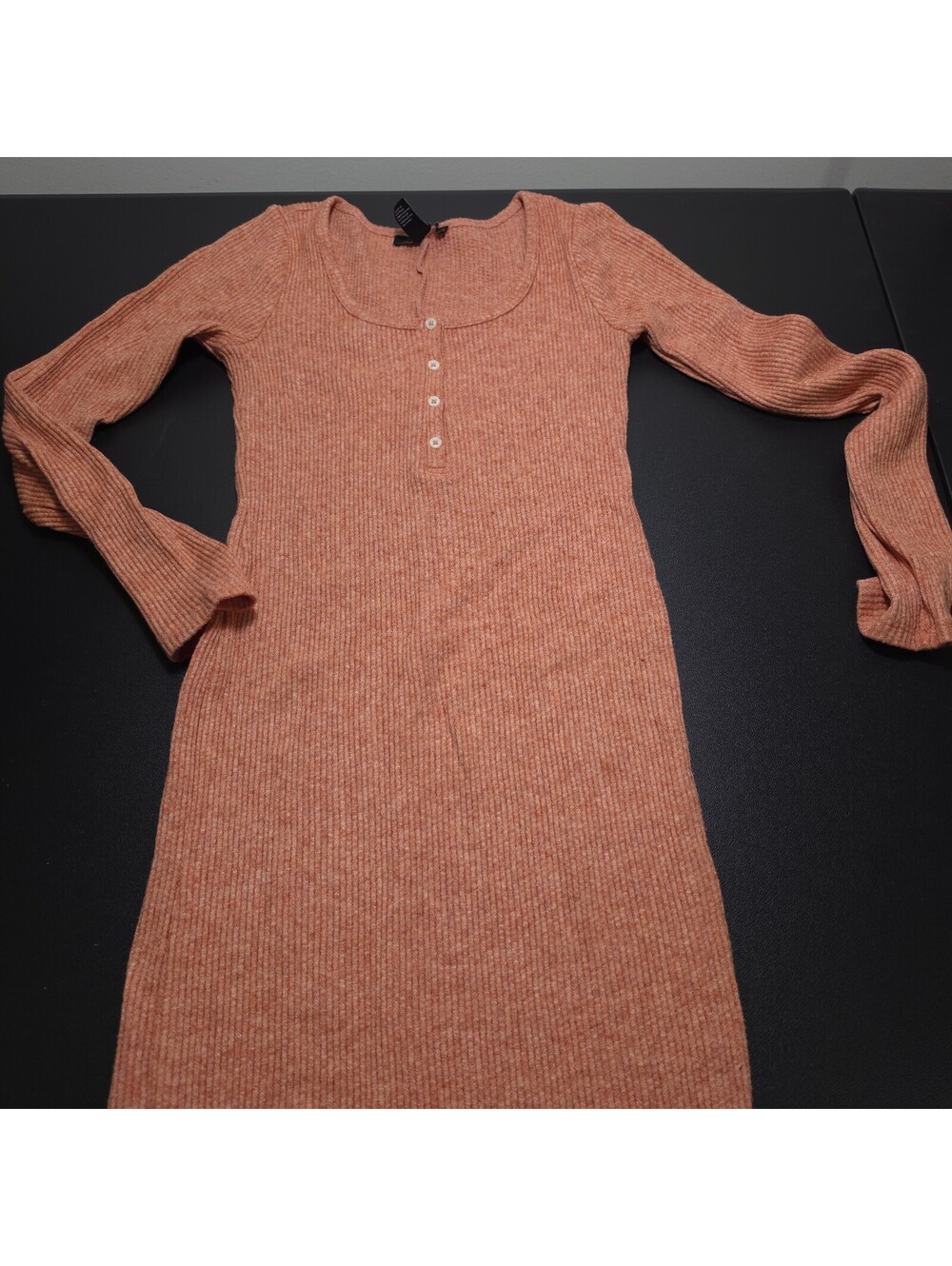 Forever 21 Ribbed Knit Long Sleeve Dress Size Small